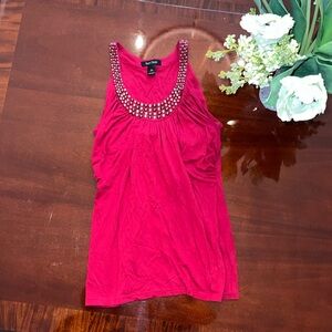 White House Black Market Beaded Top